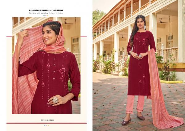 Kalaroop Hector Designer Kurti With Bottom Dupatta Collection